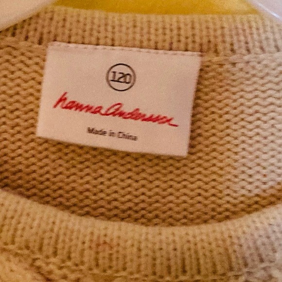 Hanna Andersson Lace Trip Knit Sweater Dress - Picture 3 of 10